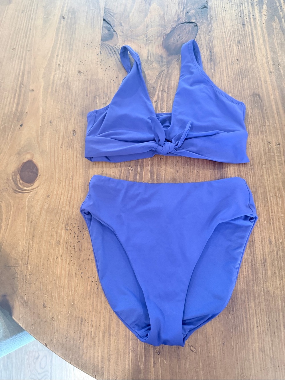 Purple Knot Front Bikini Set